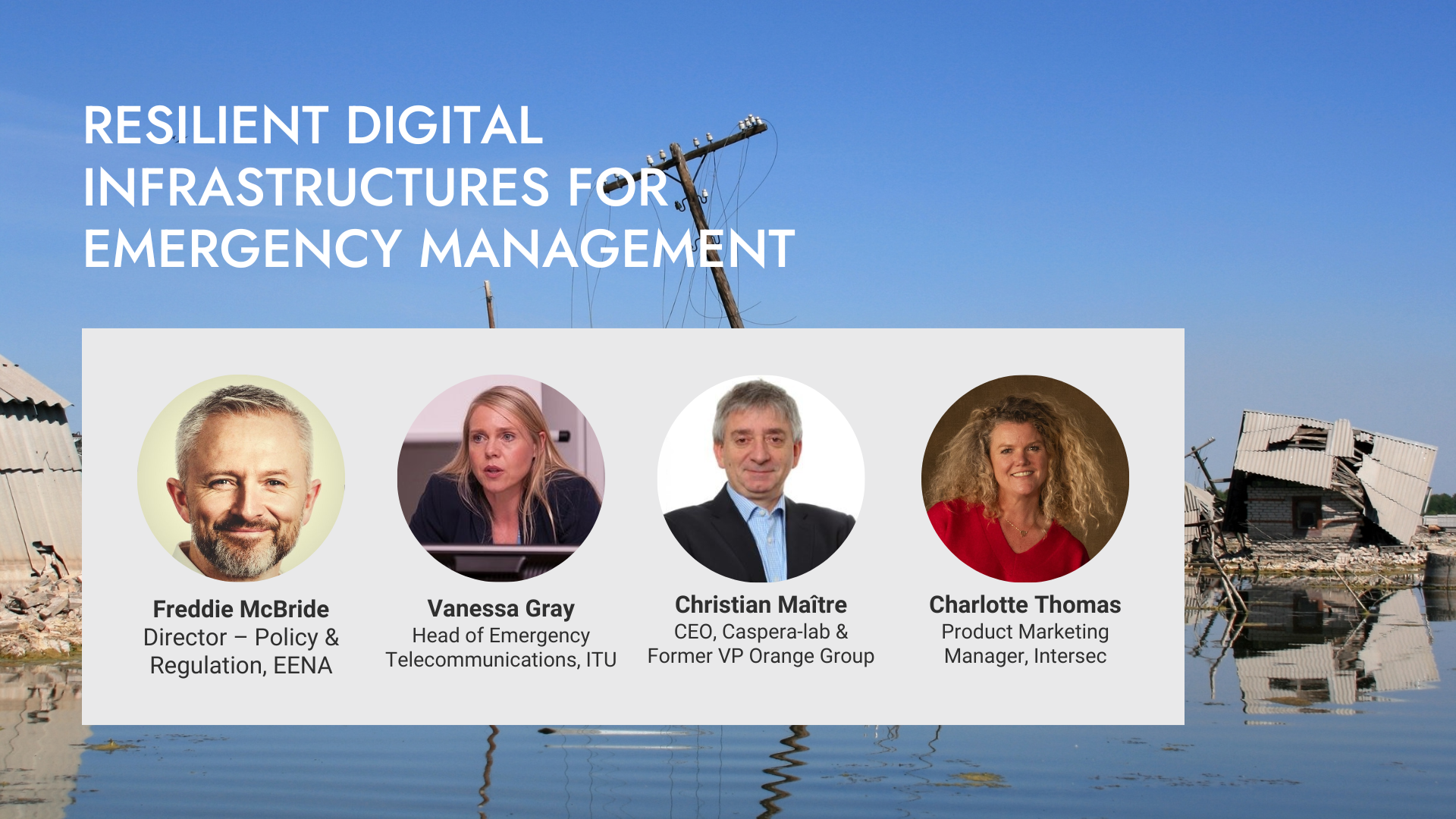 Webinar Resilient Digital Infrastructures for Emergency Management