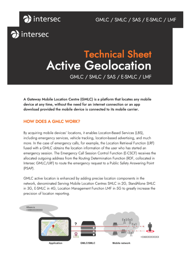 technical sheet active location gmlc smlc